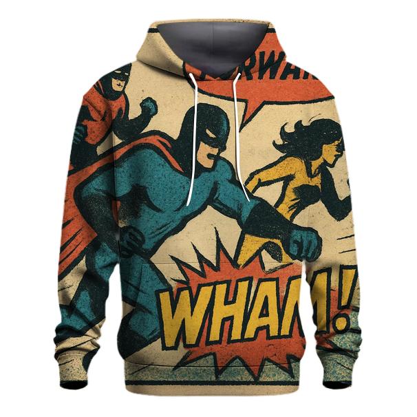Faded Comic Book Panel zip-up hoodies