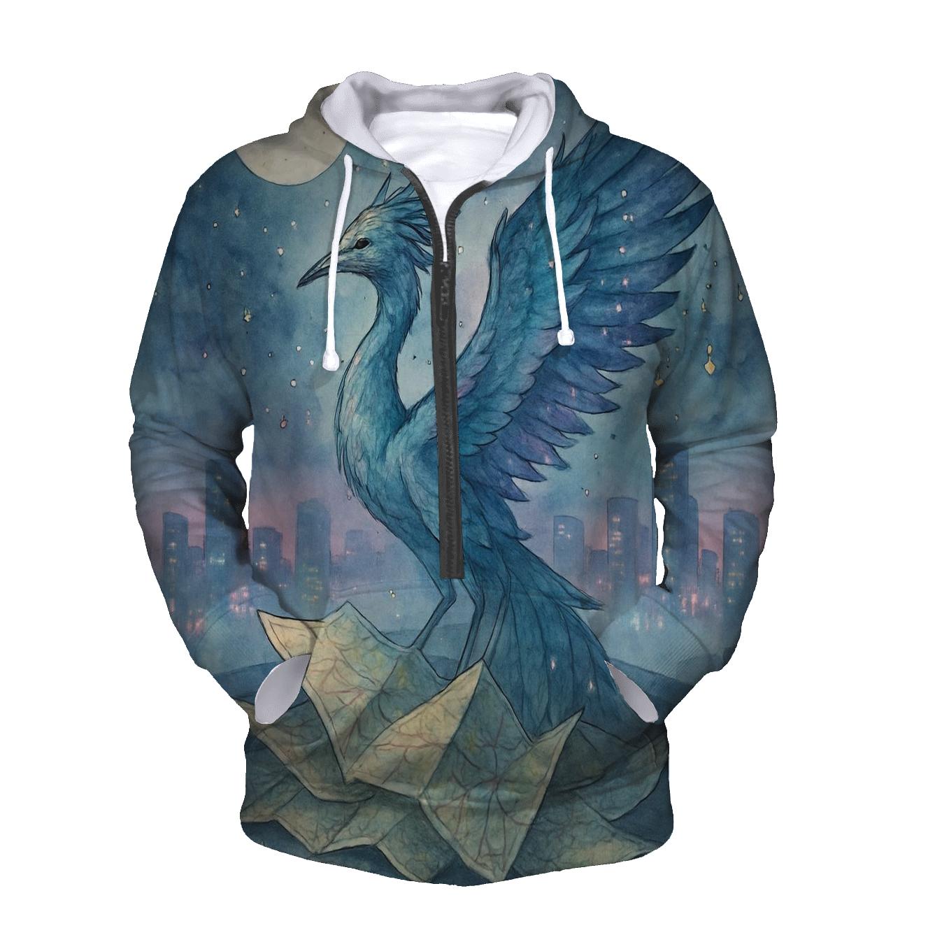 Midnight Paper Crane custom hoodies