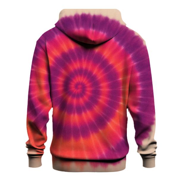 Overdye Sunset Spiral graphic hoodies
