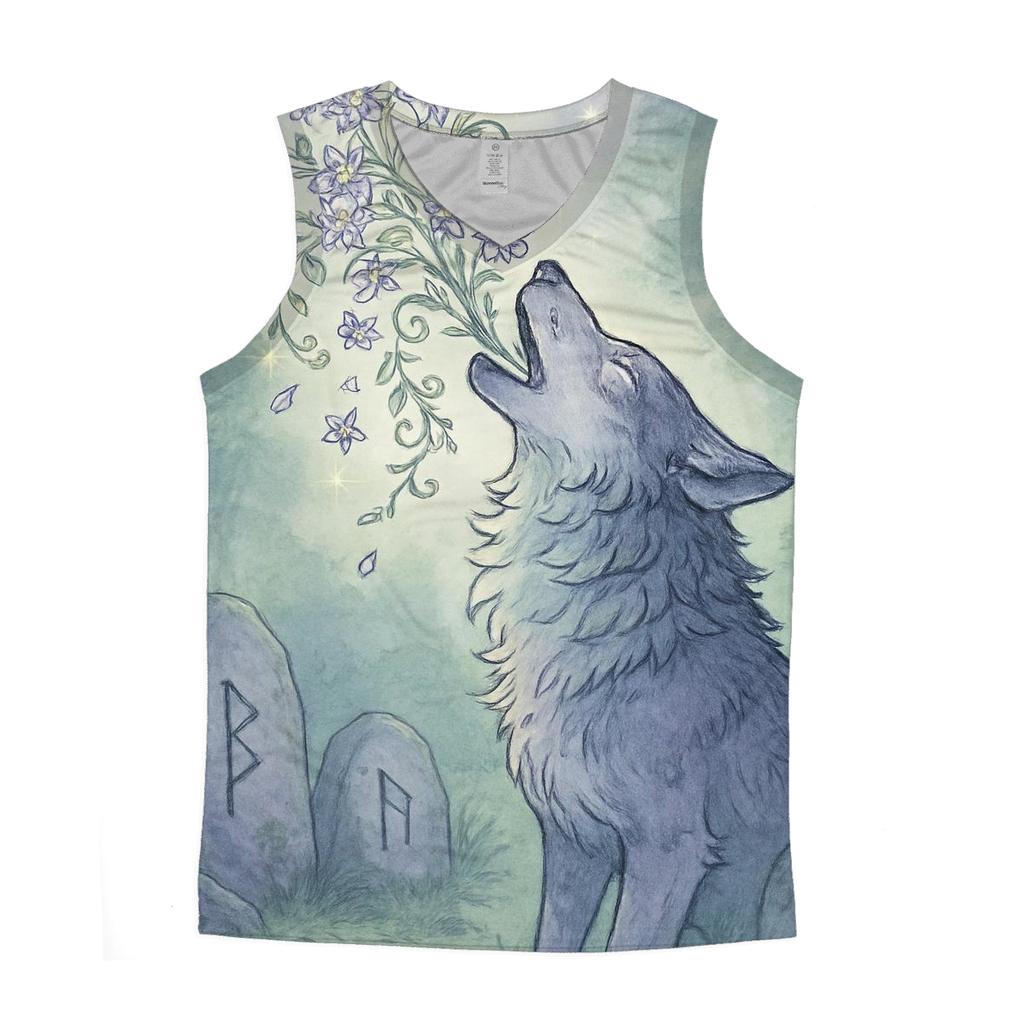 Blooming Spirit Howl trendy fitted tank tops