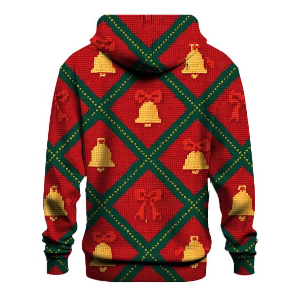 Sleigh Bell Crisscross Design lightweight hoodies