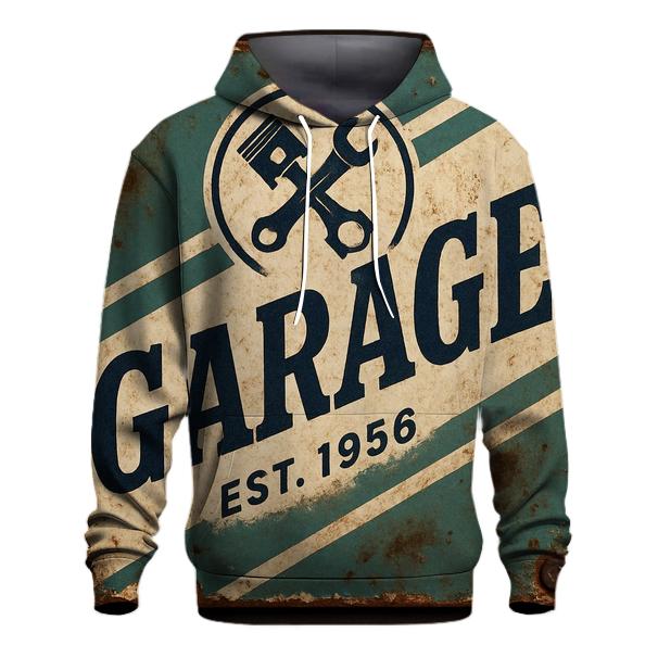 Antique Automotive Garage Sign pullover hoodies