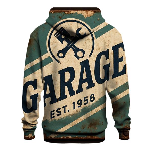 Antique Automotive Garage Sign pullover hoodies