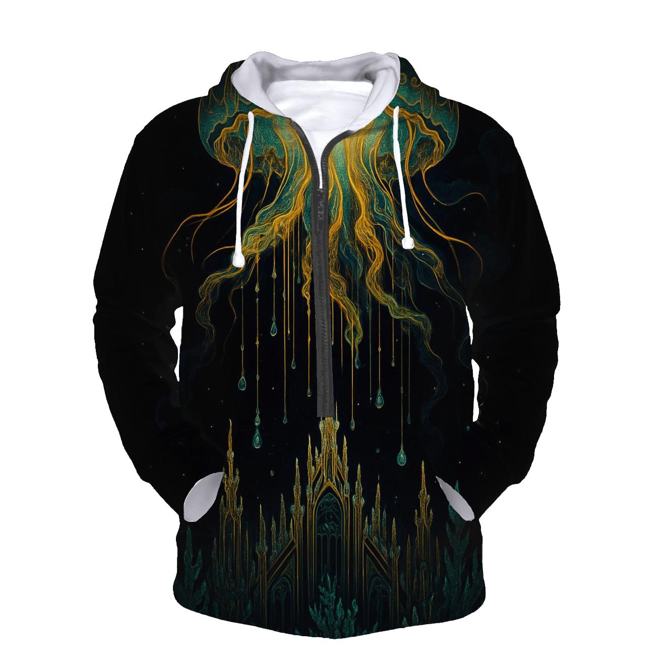 Gilded Jelly Cathedral embroidered hoodies