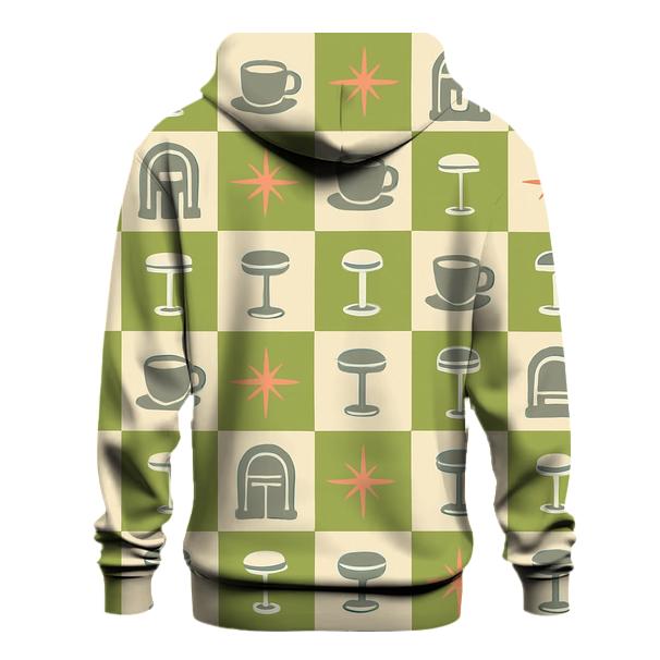 Cosmic Diner Checkerboard premium hoodies