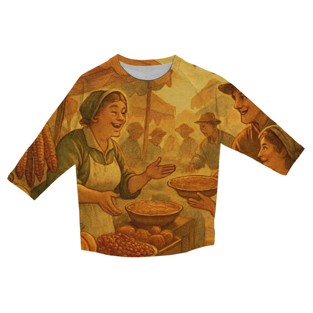 Cornucopia Alley Market fashion 3/4 sleeve shirts