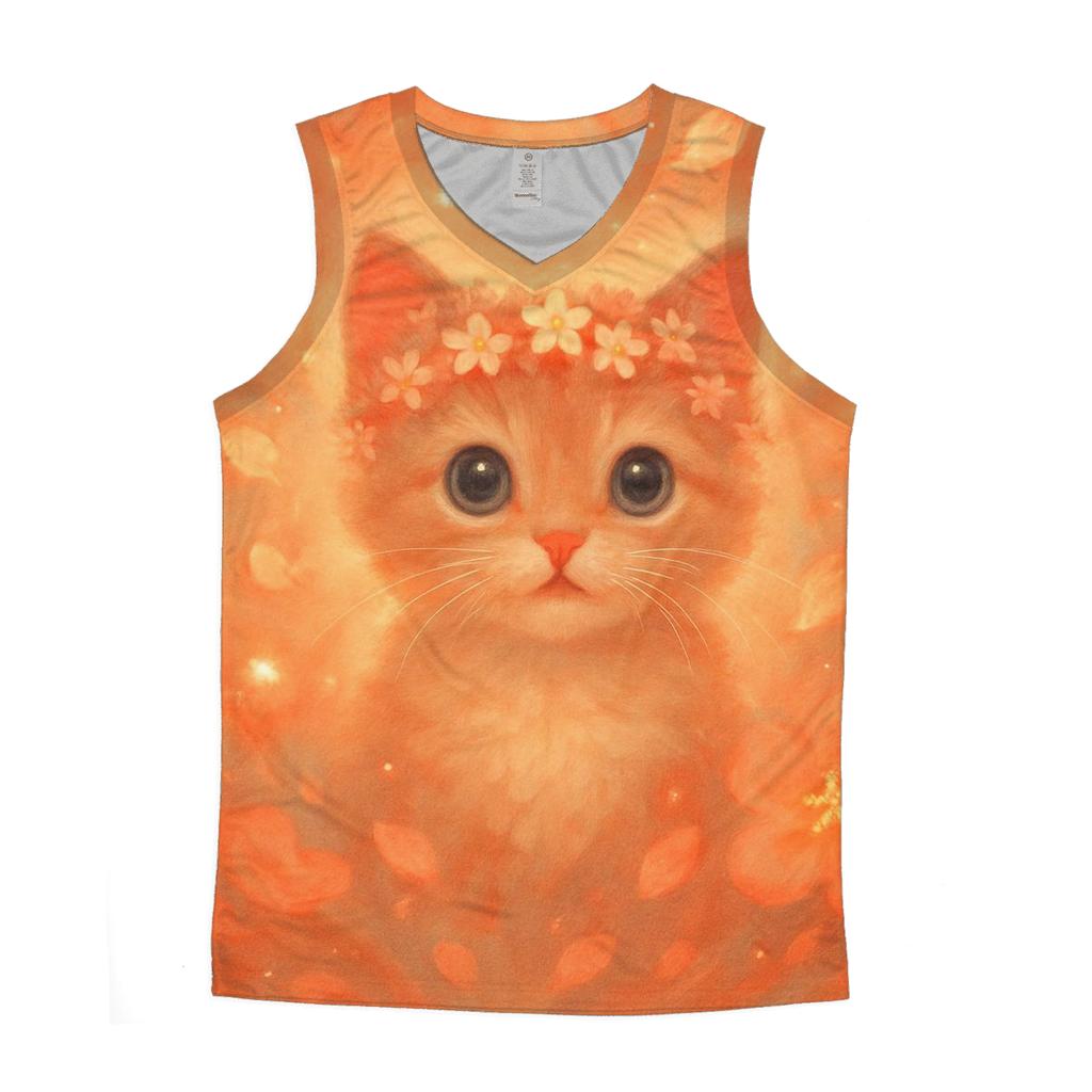 Galaxy Flower Crown graphic print tank tops