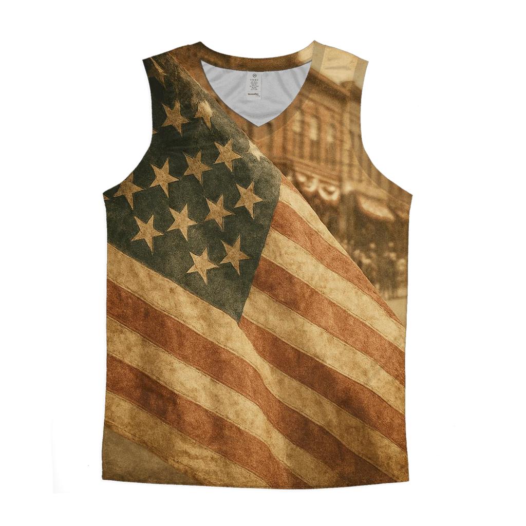 Vintage Parade Fade trendy fitted tank tops