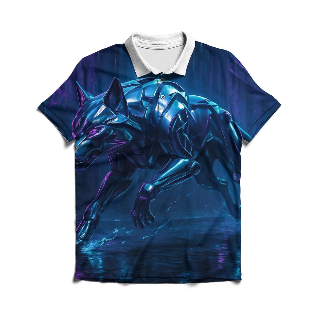 Chrome Night Runner custom polo shirts