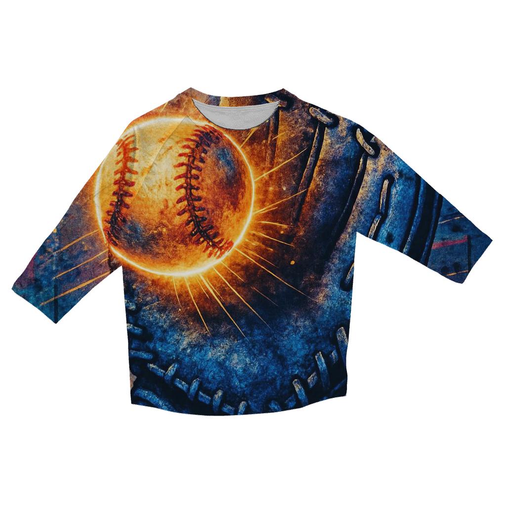 Chrome Glove Catch casual three quarter sleeve shirts