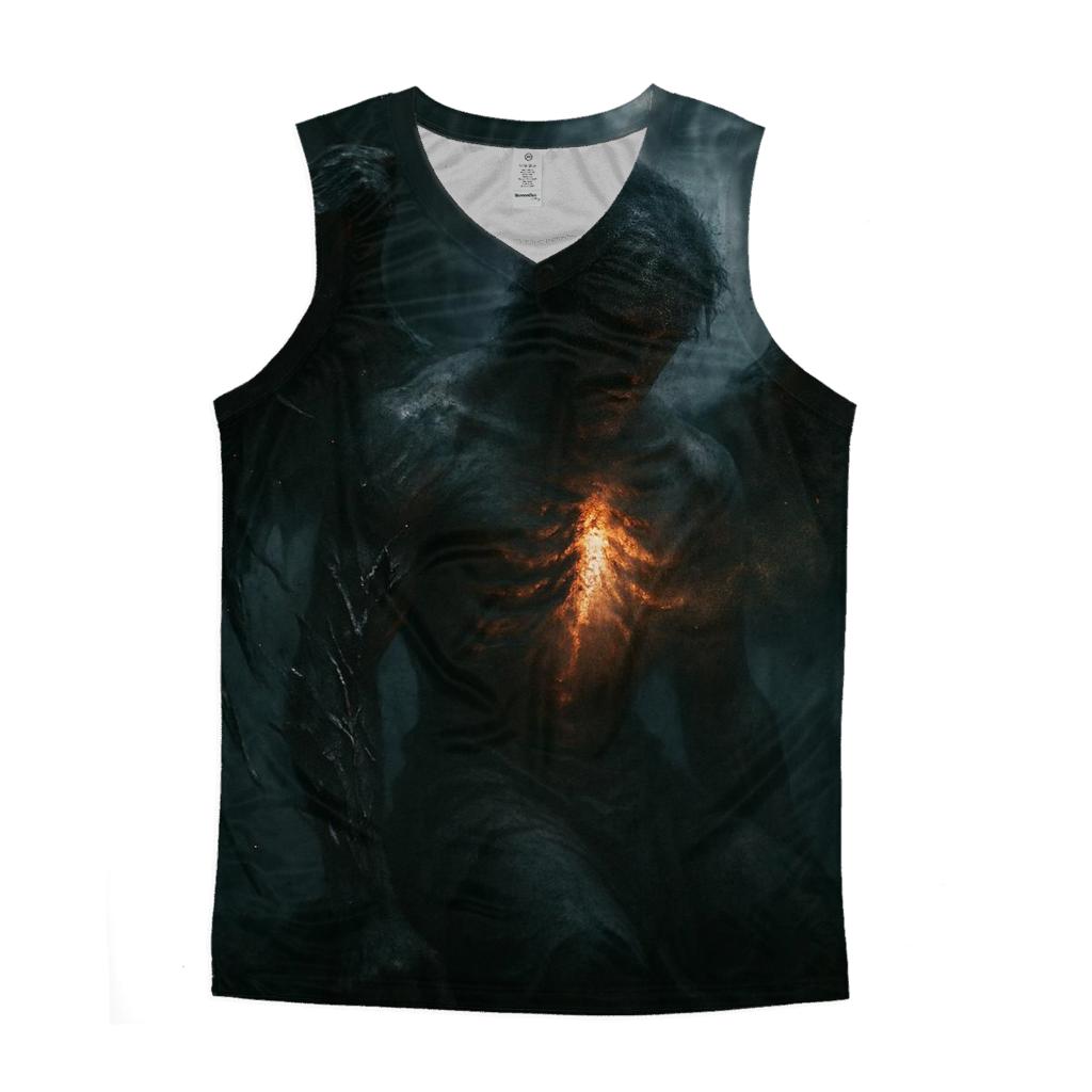 Ashen Fallen Angel cotton sleeveless tops