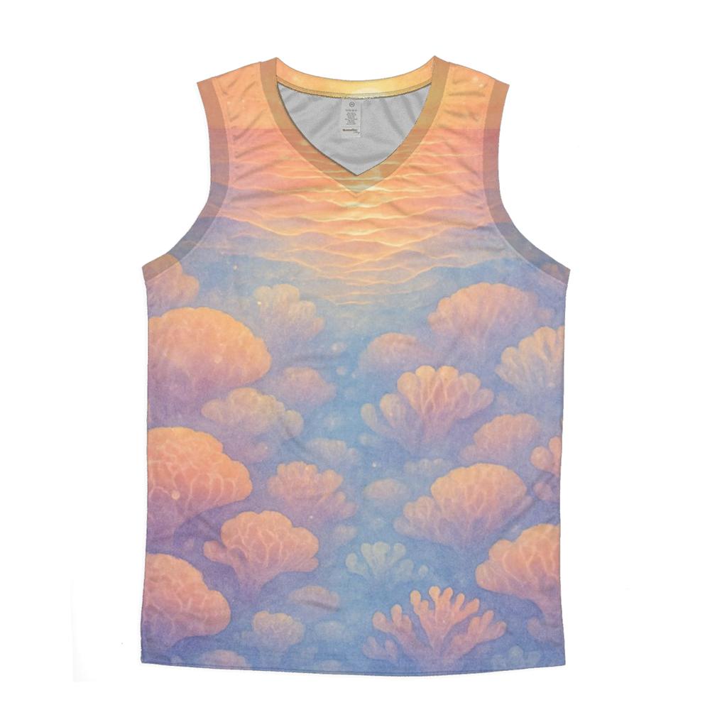 Mirror Reef Sundown personalized athletic tanks