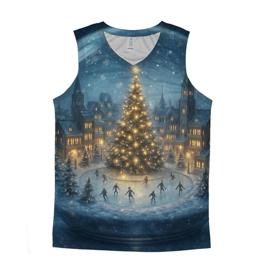 Snow Globe Cityscape designer workout tanks