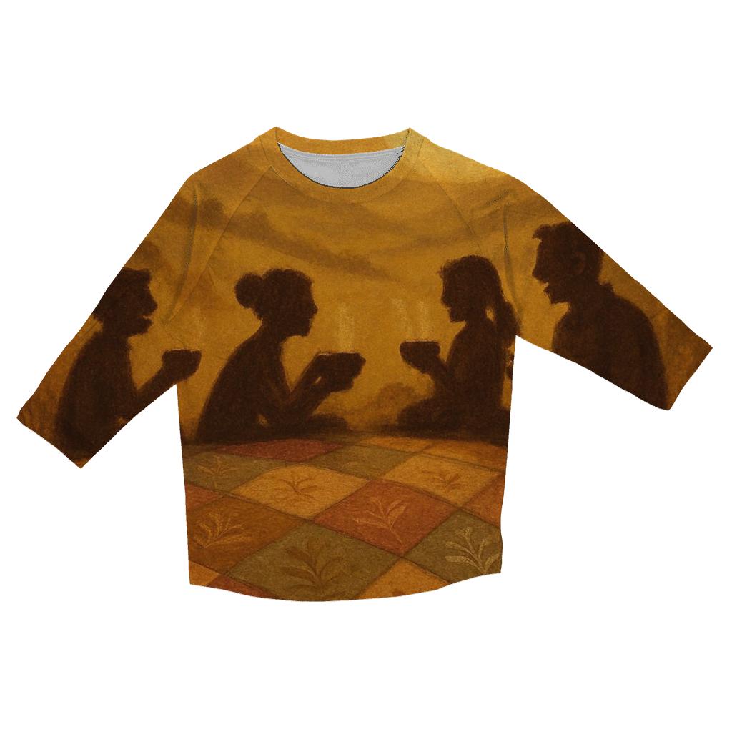 Thankful Quilt Sky personalized 3/4 sleeve tees