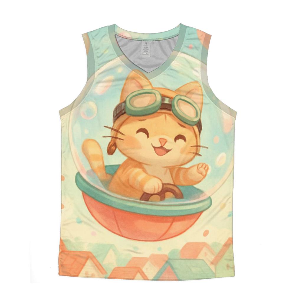Bubble Pilot Kitten custom tank tops