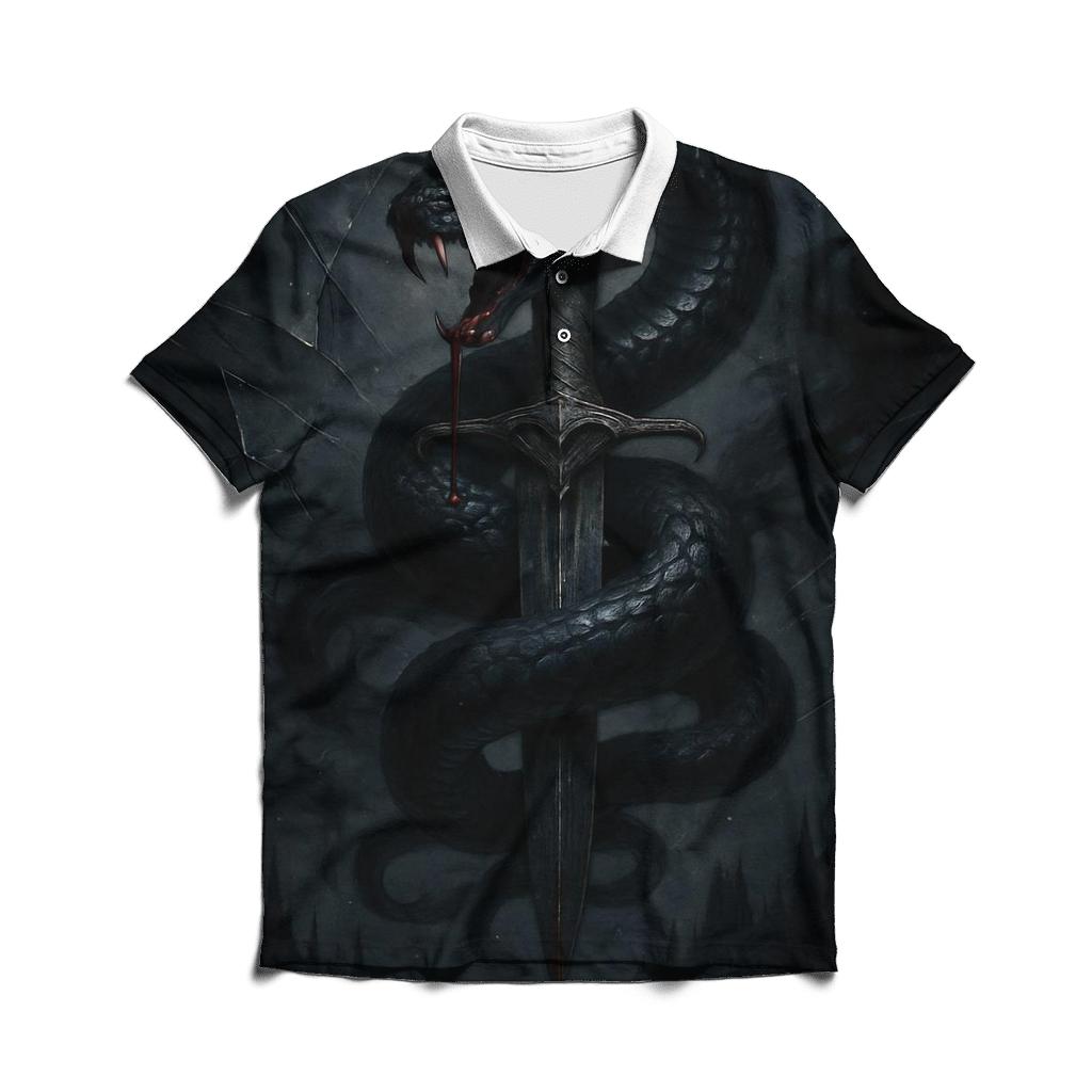 Serpent And Dagger Nocturne stylish collar polo tees