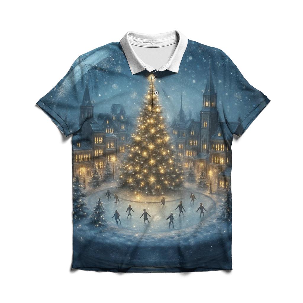 Snow Globe Cityscape classic pique polos