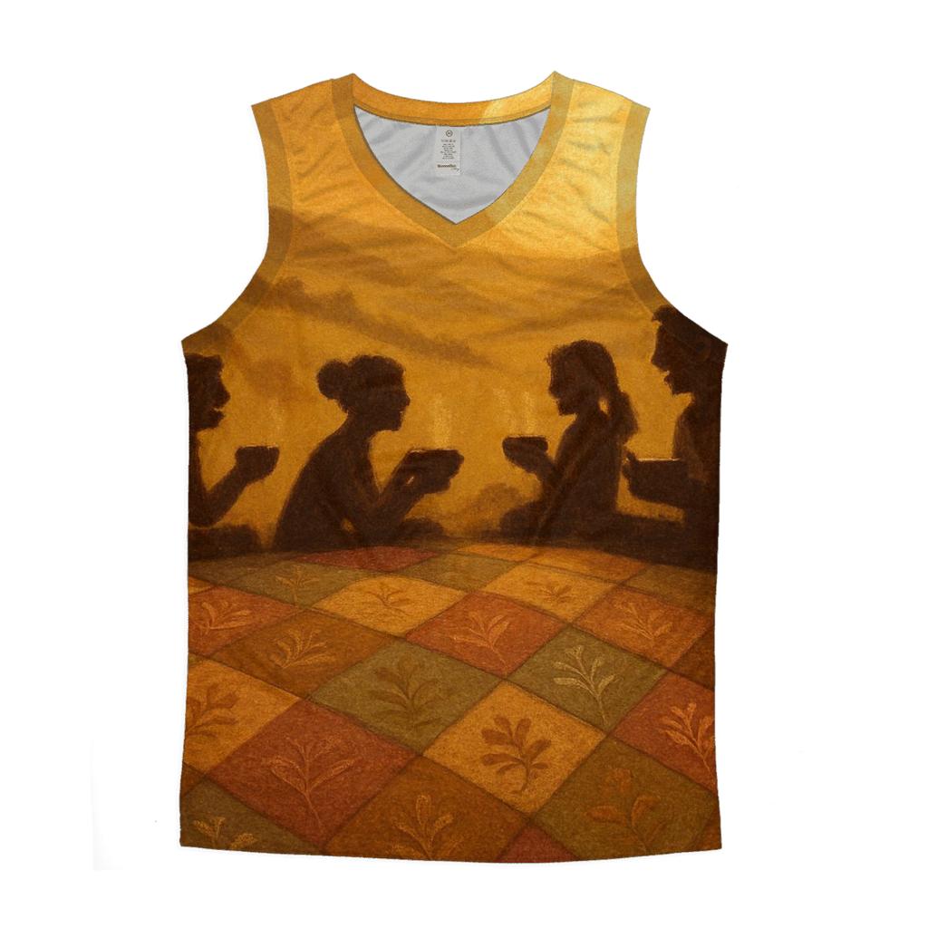 Thankful Quilt Sky sports performance tank tops