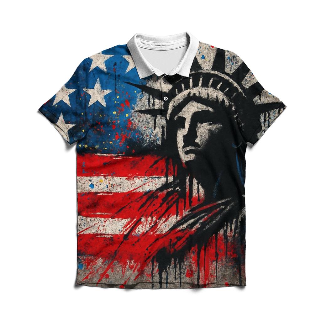 Graffiti Liberty Drift custom polo shirts