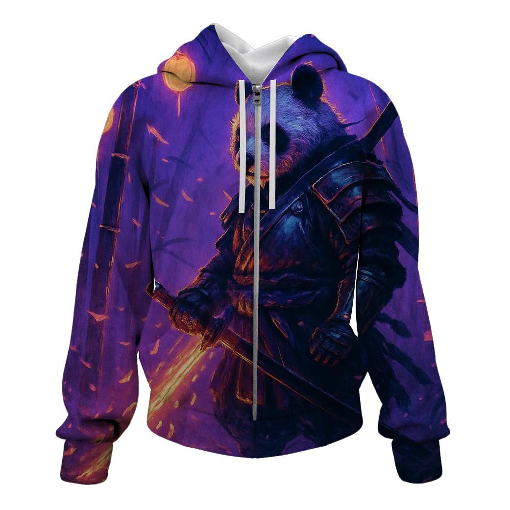 Neon Bamboo Ronin embroidered hoodies