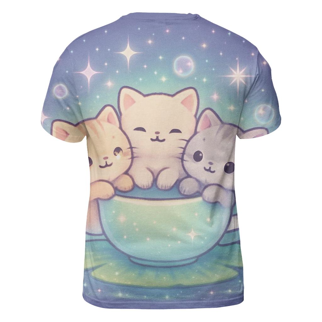 Starlight Tea Party Kittens custom all-over print shirts