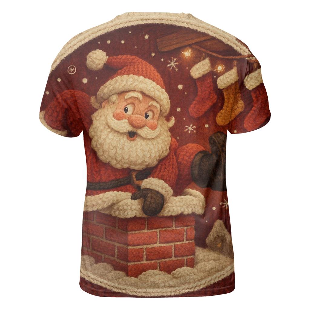Santas Cozy Chimney Exit custom all-over print shirts
