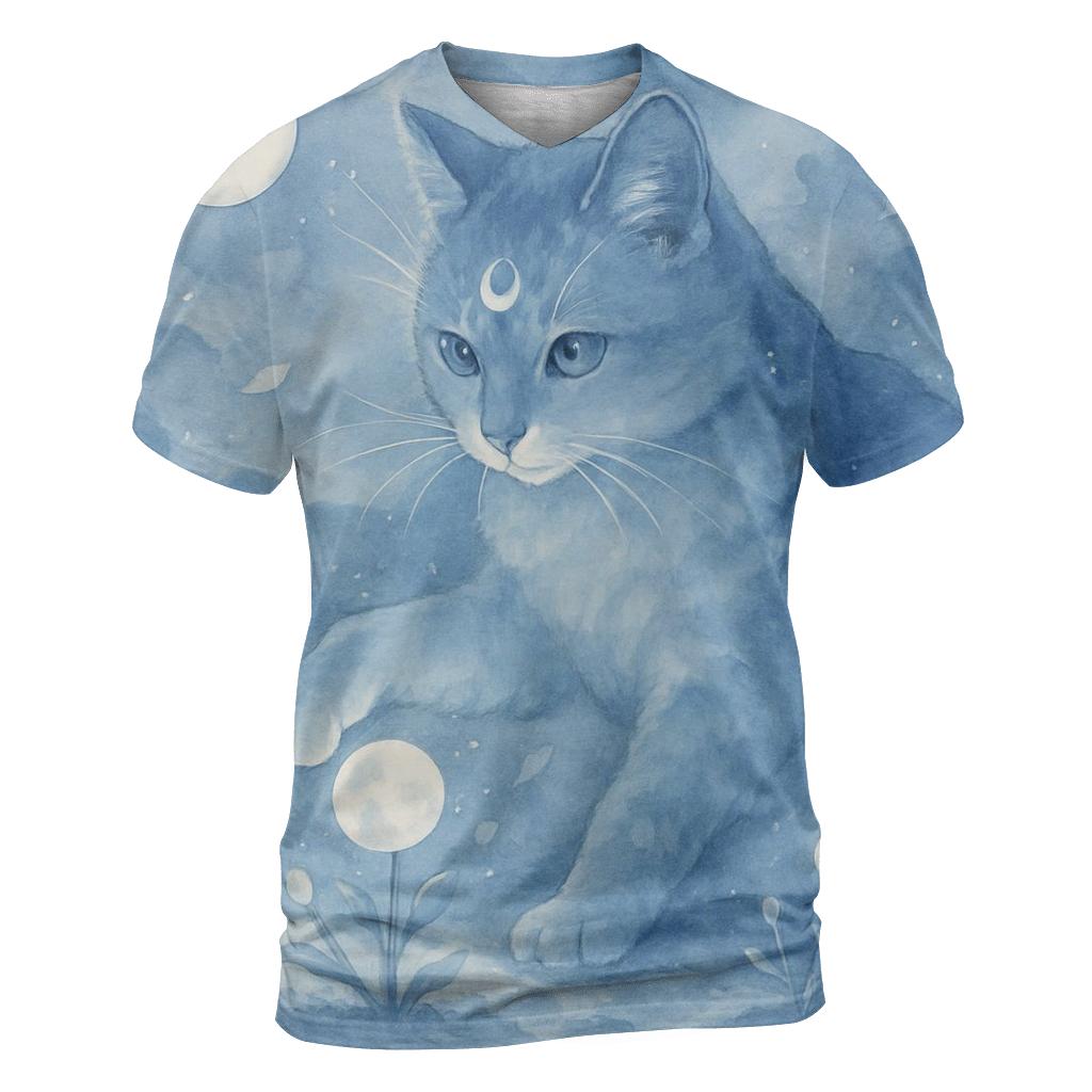 Mystic Moon Gardener Cat custom all-over print shirts