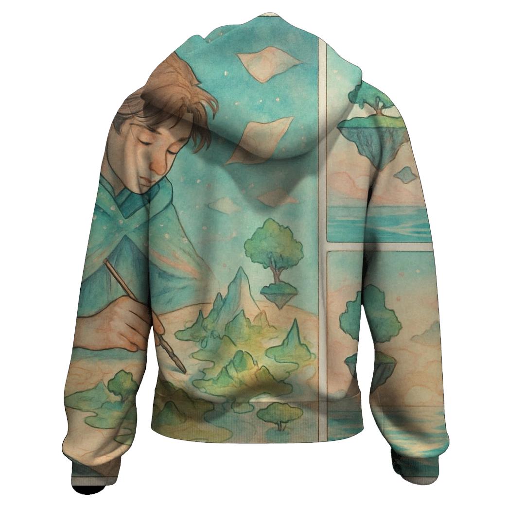 Aurora Cartographer embroidered hoodies