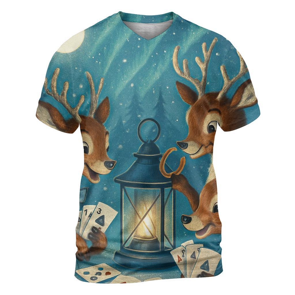 Reindeer Games At Midnight trendy printed shirt styles
