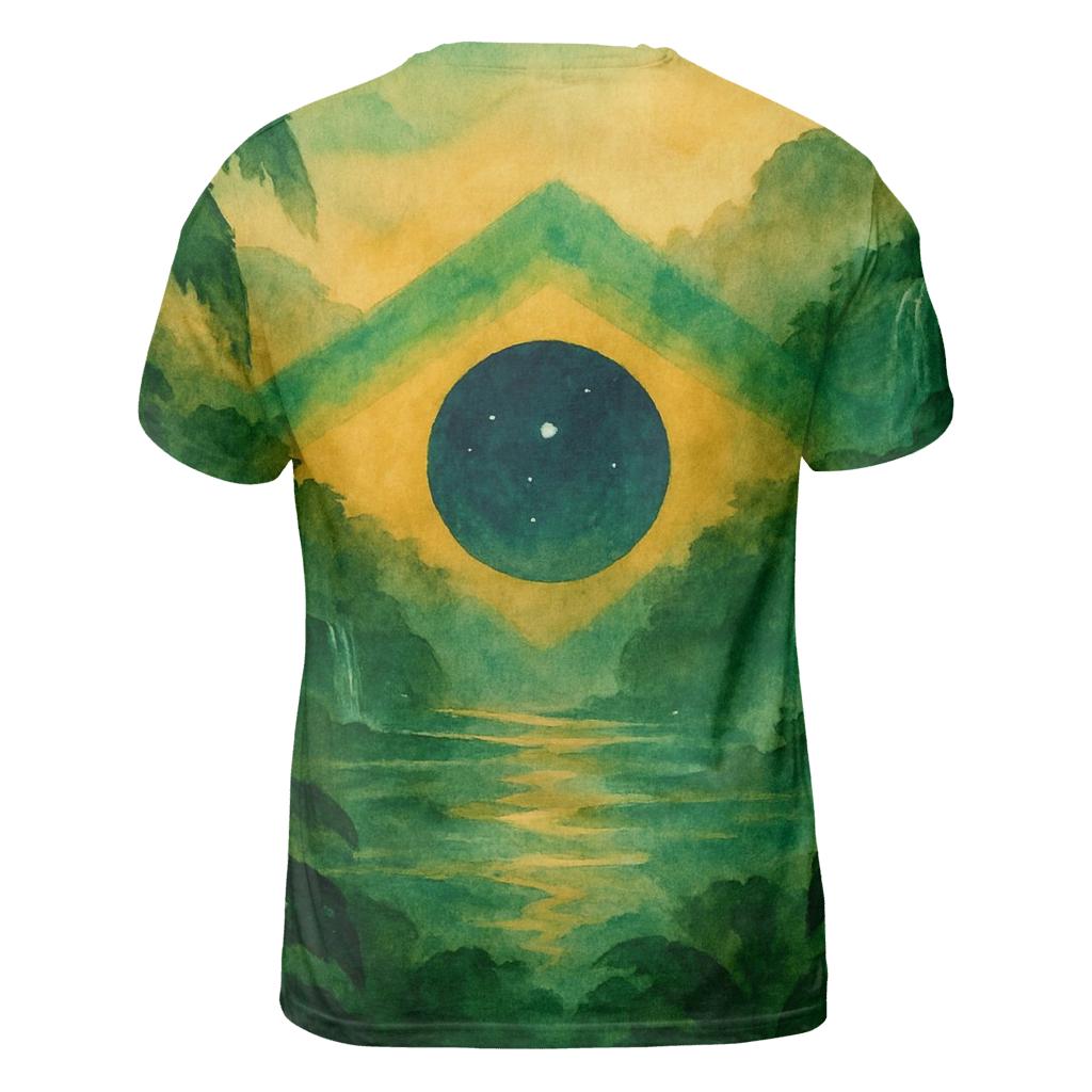 Brazilian Rainforest Banner creative print fashion shirts