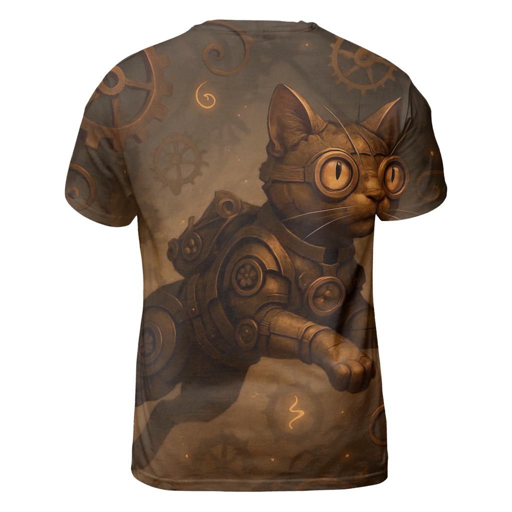 Clockwork Explorer Cat personalized full print shirts