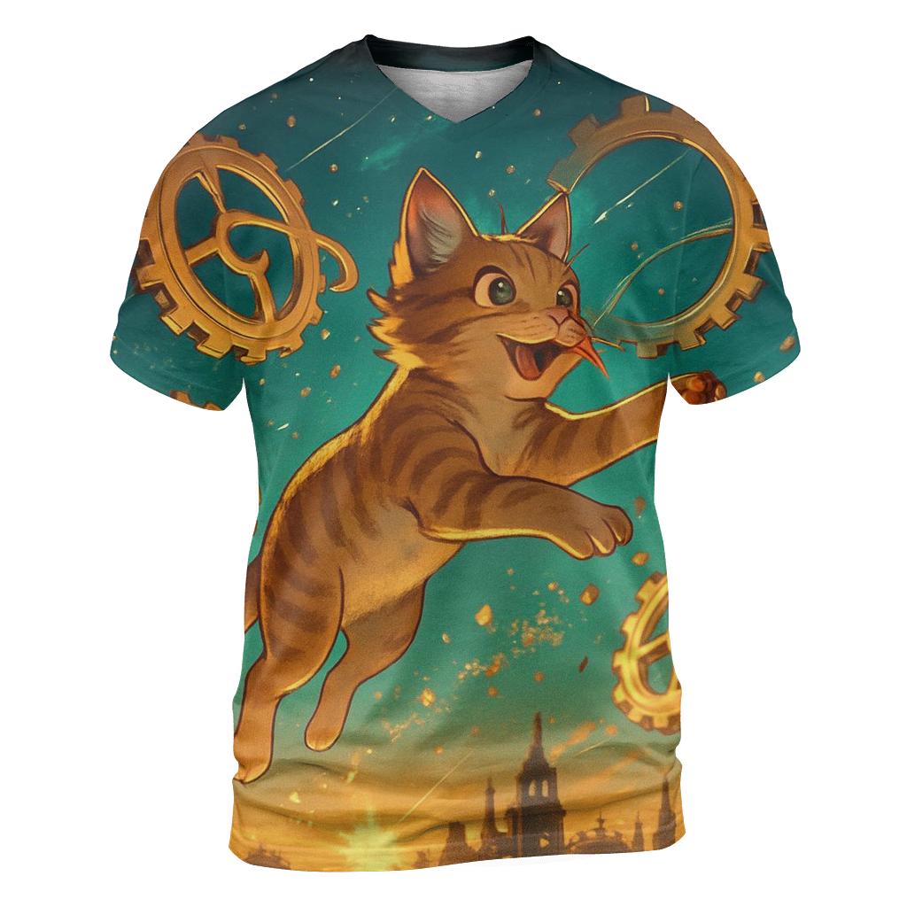 Clockwork Cosmos Cat personalized full print shirts