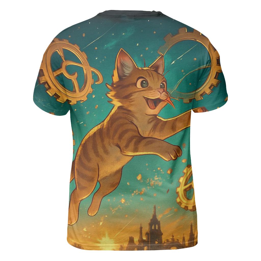 Clockwork Cosmos Cat personalized full print shirts