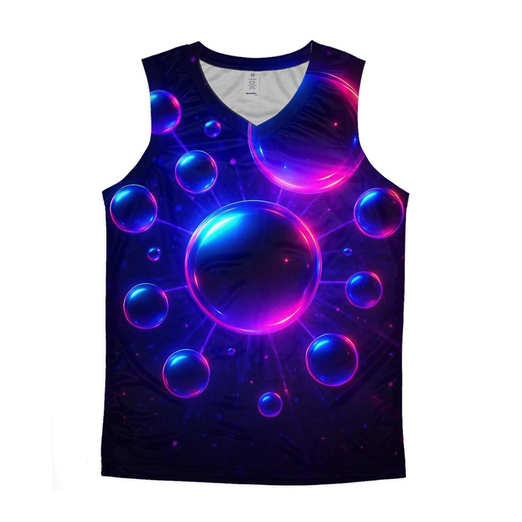 Neon Orb Constellation designer workout tanks