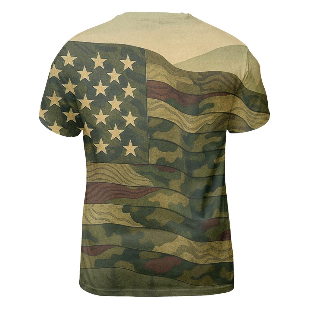 Camouflage Stripes Guard trendy printed shirt styles