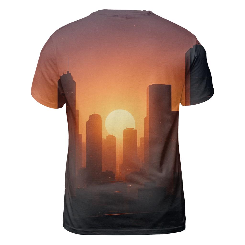 City Gold Afterglow personalized full print shirts