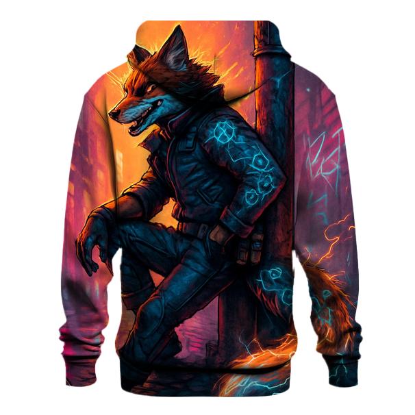 Clockwork Alley Fox graphic hoodies