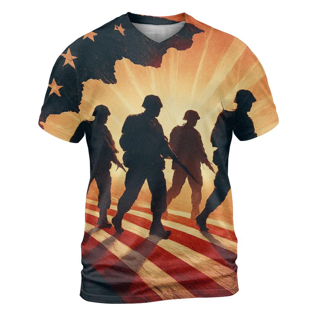 Honor Silhouette March personalized full print shirts