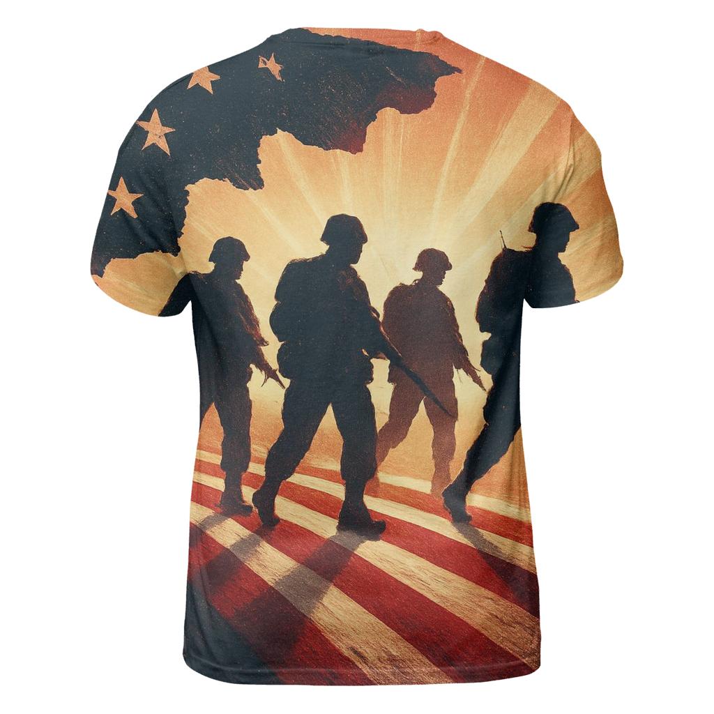 Honor Silhouette March personalized full print shirts