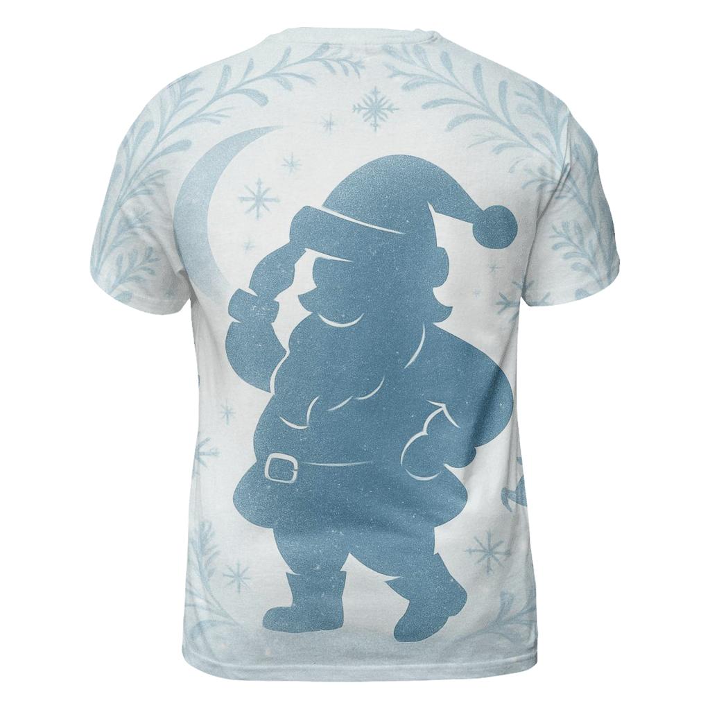 Nordic Minimal Santa trendy printed shirt styles