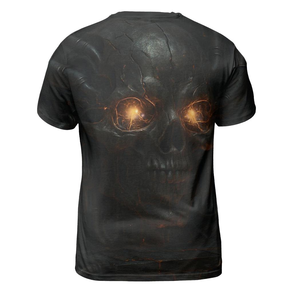 Biomech Skull Forge unique graphic print tees
