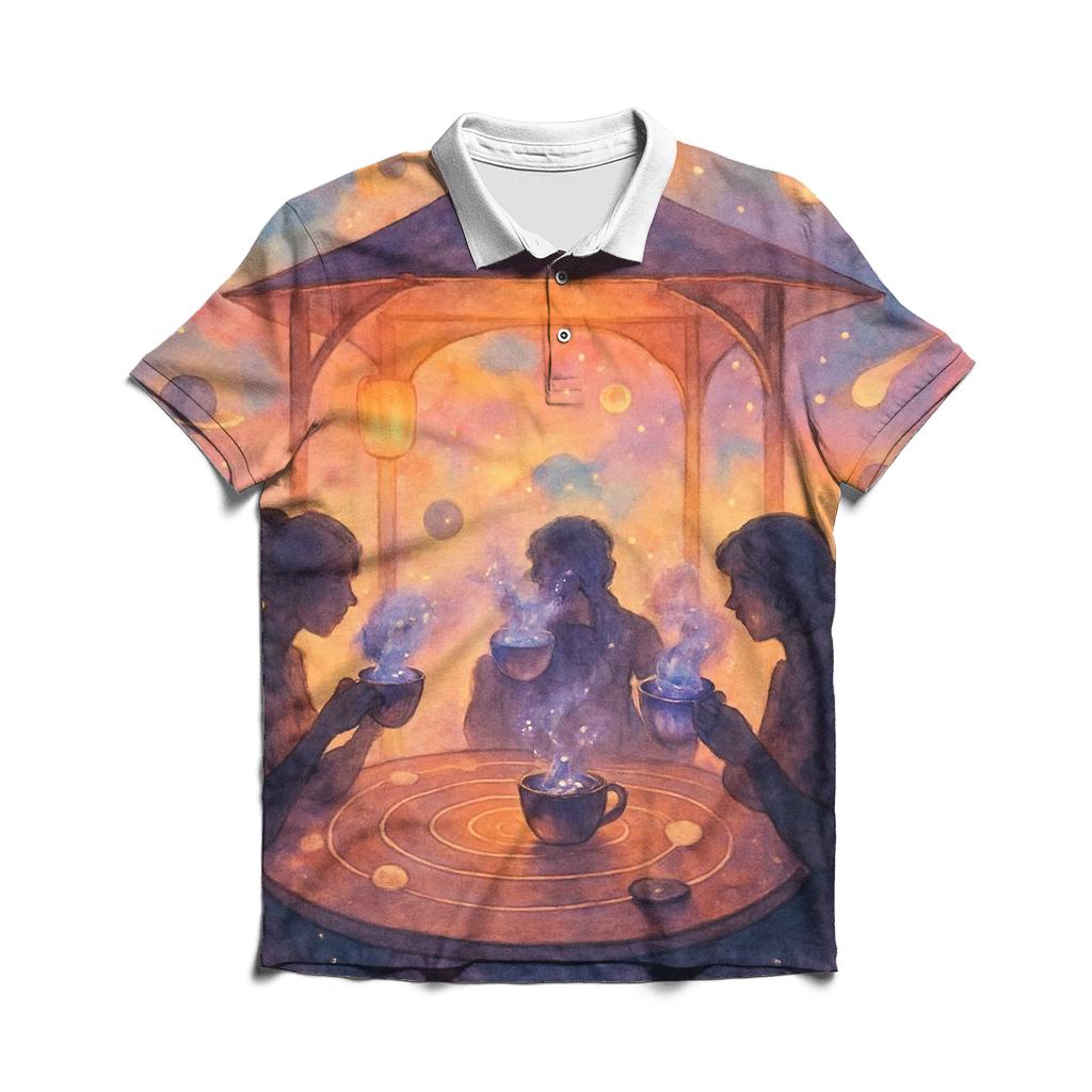 Celestial Tea House personalized polo shirts
