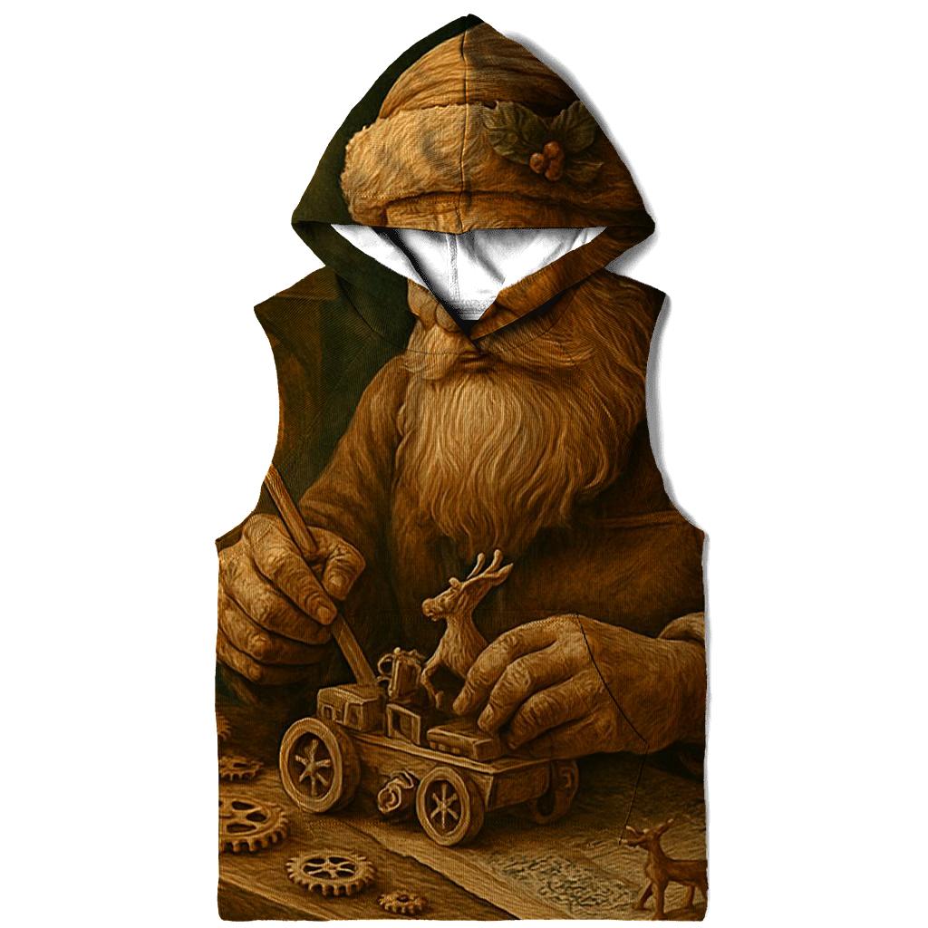Workshop Clockwork Santa printed hoodies