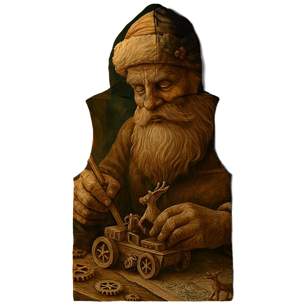 Workshop Clockwork Santa printed hoodies