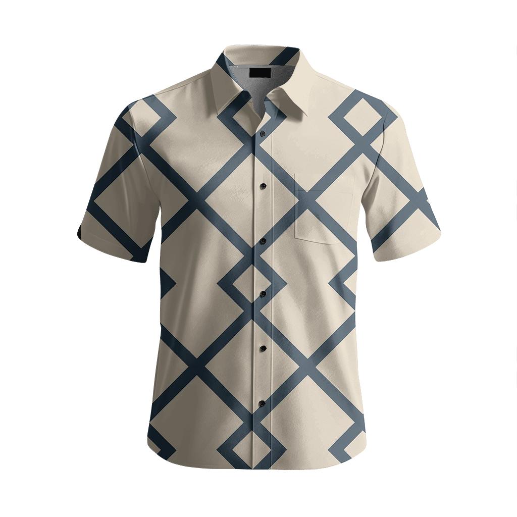 Geometric Trellis Pattern With Elegant Symmetry fashion embroidery shirts