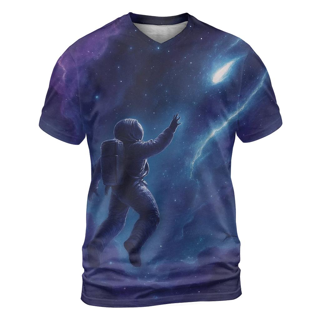 Nebula Drifter artistic all-over print tops