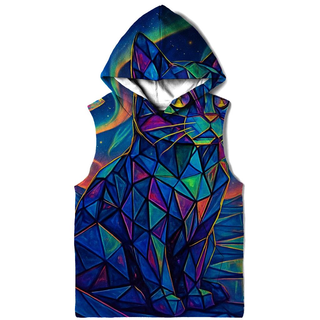 Prismatic Mirage Cat lightweight hoodies