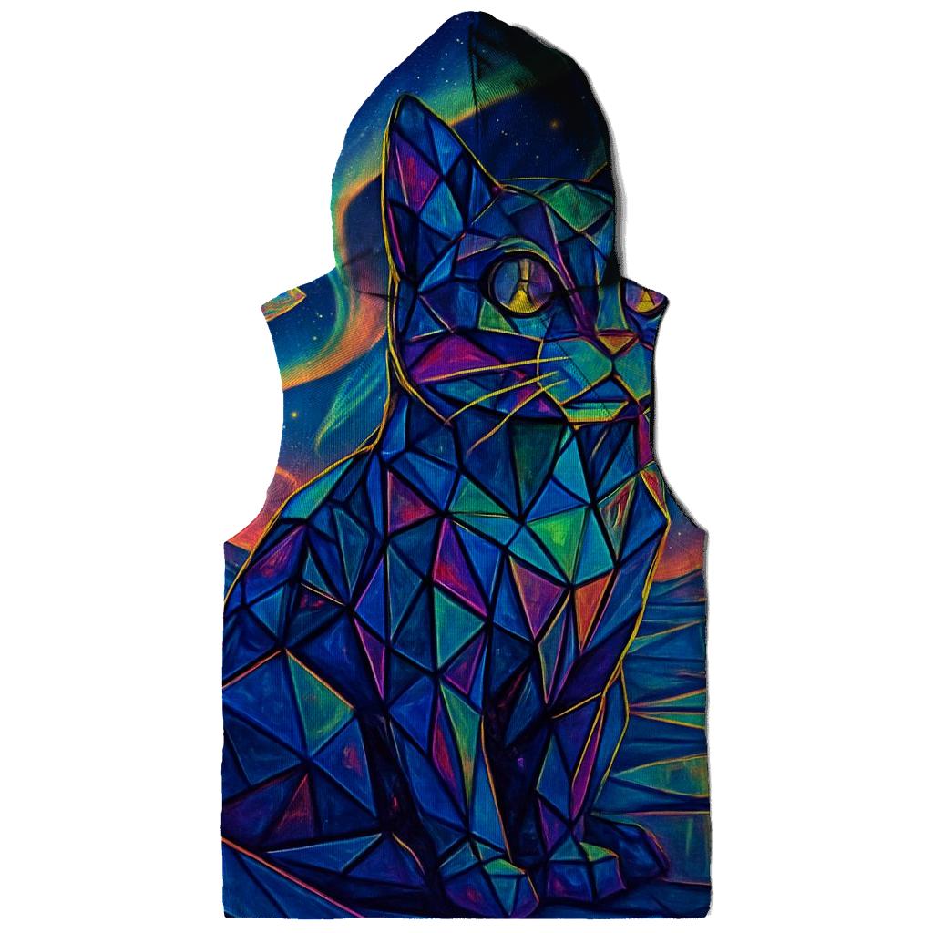 Prismatic Mirage Cat lightweight hoodies