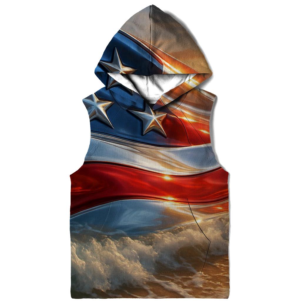 Australian Coastal Flag Tide printed hoodies