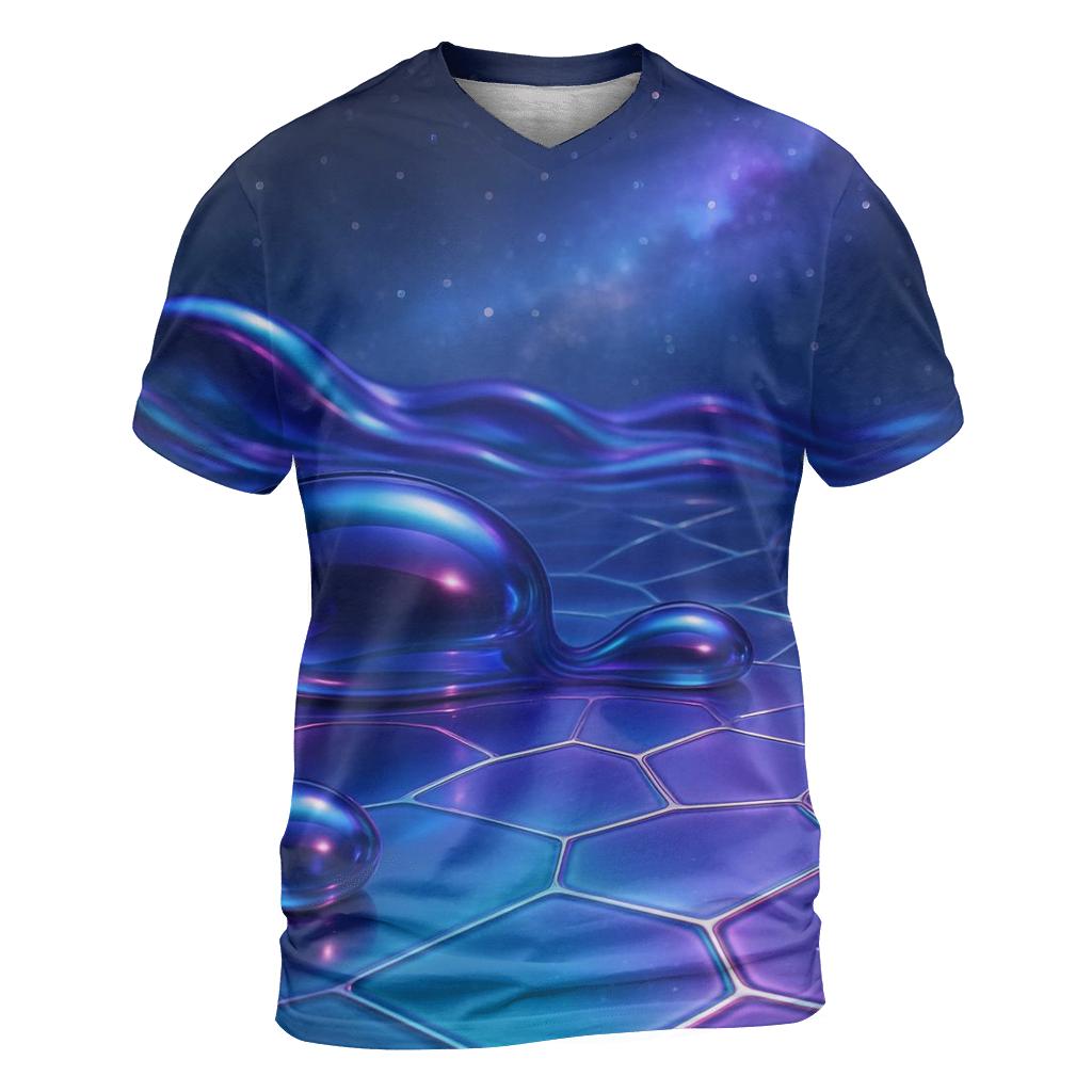 Glass Tide Nebula artistic all-over print tops